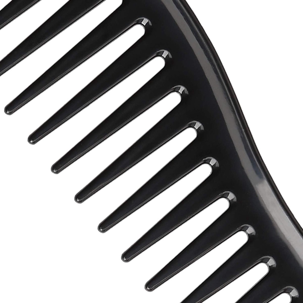 Ontwarrende Kam - Haarkam Stylingkam - Haar Ontklitten - Gladde Afgeronde Tanden - 18 cm - Zwart