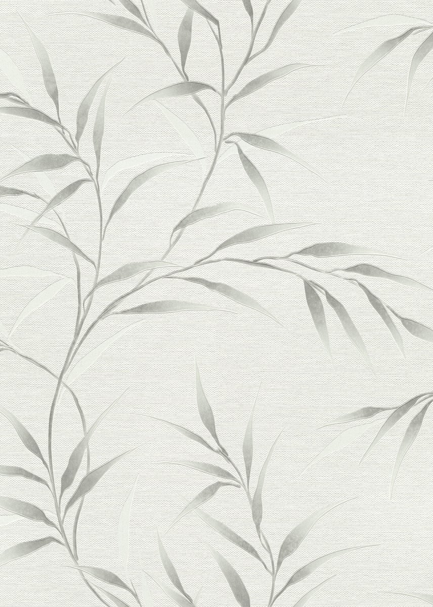 Erismann Vinylbehang 1052831.0 - Fashion for walls 5 - Botanisch Wit - 53cm x 10.05m