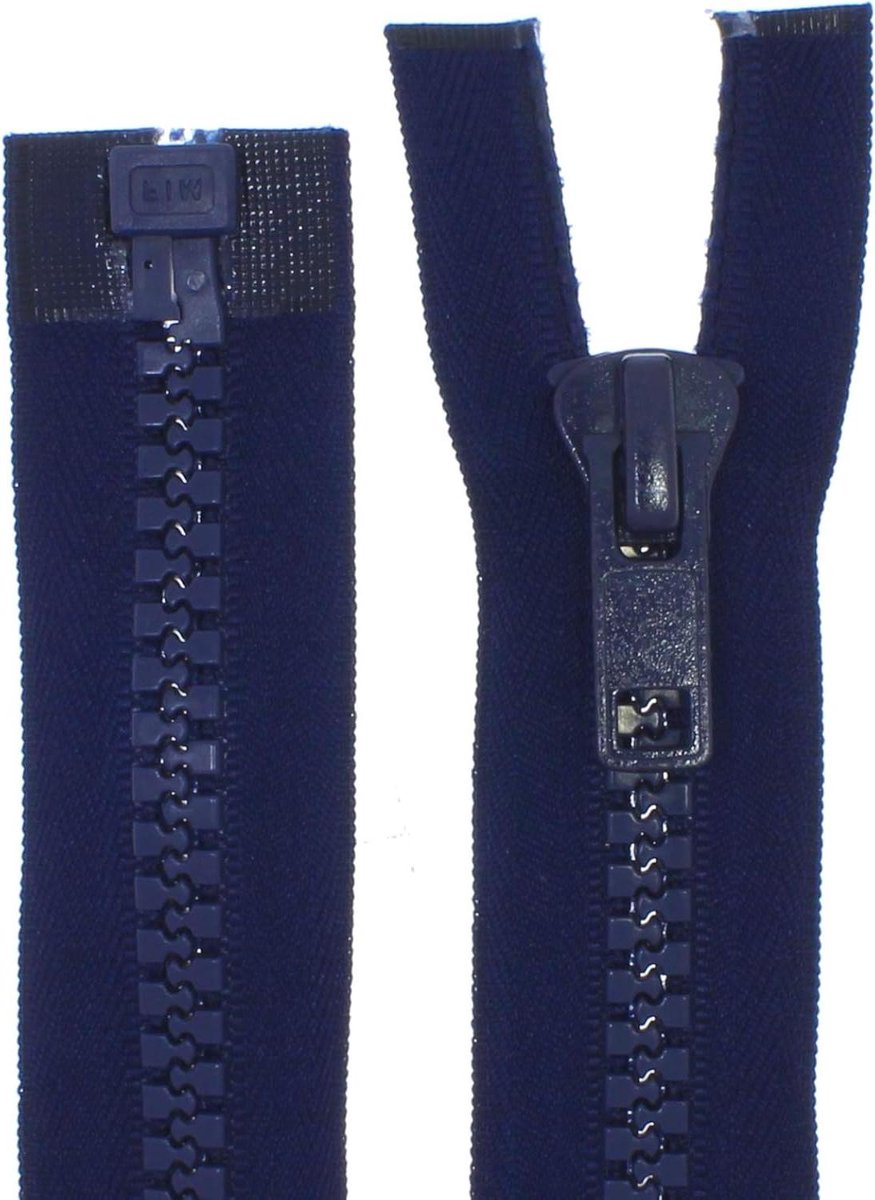 Deelbare Ritssluiting - Kunststof Rits - Jassen en Tenten - Speciale Maten Mogelijk - Tot 3 Meter - Donkerblauw