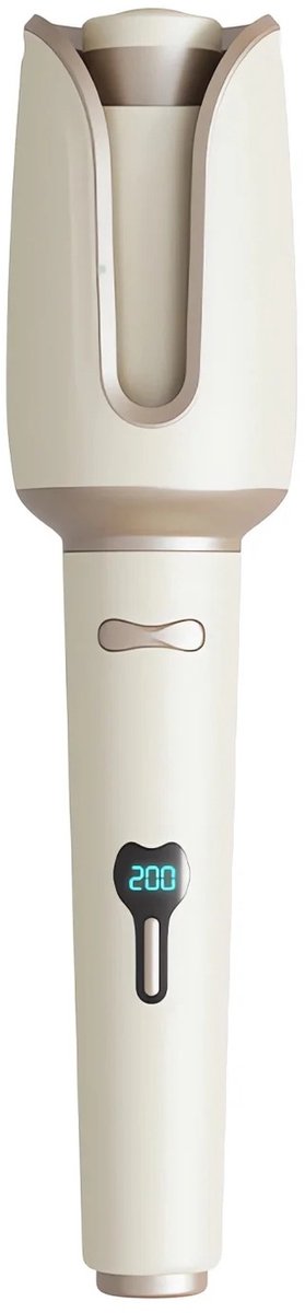 Automatische krultang - keramische coating - meerdere temperatuurstanden - wit