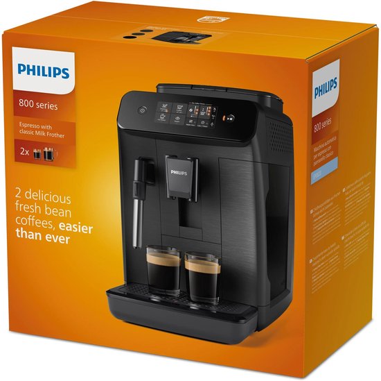 Philips 800 Series LatteGo EP0820/00 - Espressomachine - Zwart