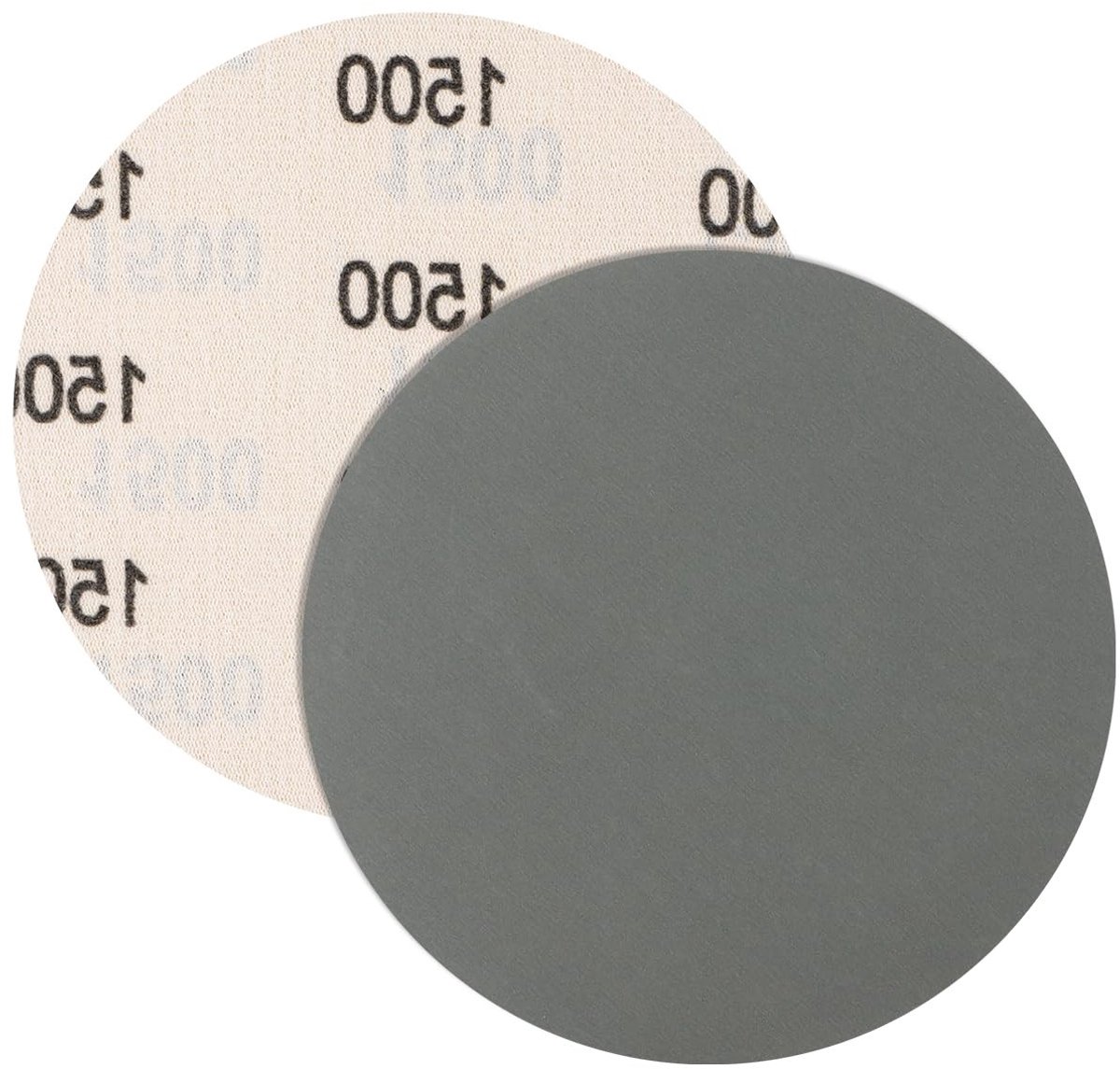 Set van 5 Schuurpapier 125 mm met Klittenband, 1500 Grit, Voor Nat en Droog Schuren van Hout, Metaal en Auto's