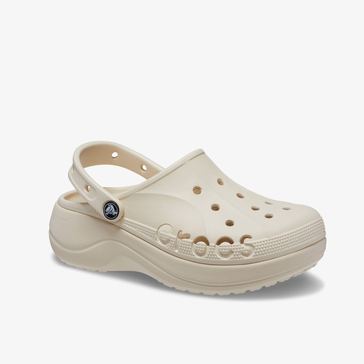 Crocs Baya Platform Clog dames klompen beige - Maat 36/37 - Clogs