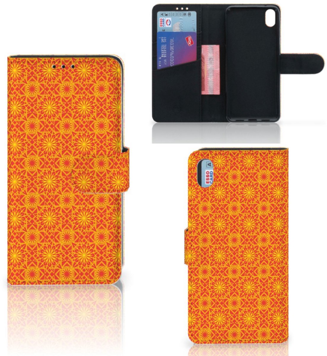Xiaomi Redmi 7A Telefoon Hoesje Batik Oranje