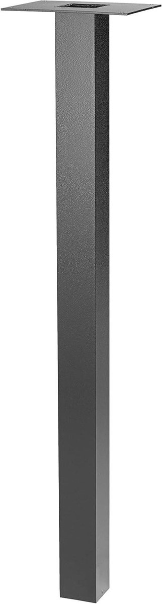 Brievenbusstandaard - Brievenbuspaal - Brievenbussen Plaatsen - Universeel Bruikbaar - 1200 mm Hoog - Zwart