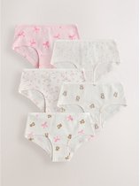 Next - Meisjes - Set van 5 hipsters met print - Roze