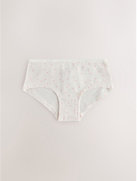 Witte hipster met subtiele roze stippen
