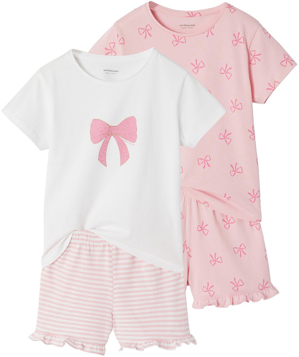 vertbaudet Set van 2 pyjamashorty's. rozen