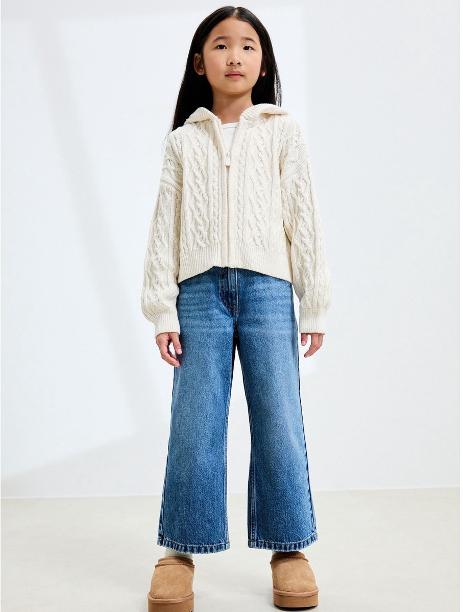 Next - Meisjes - Jeans met wijde pijpen - Blauw