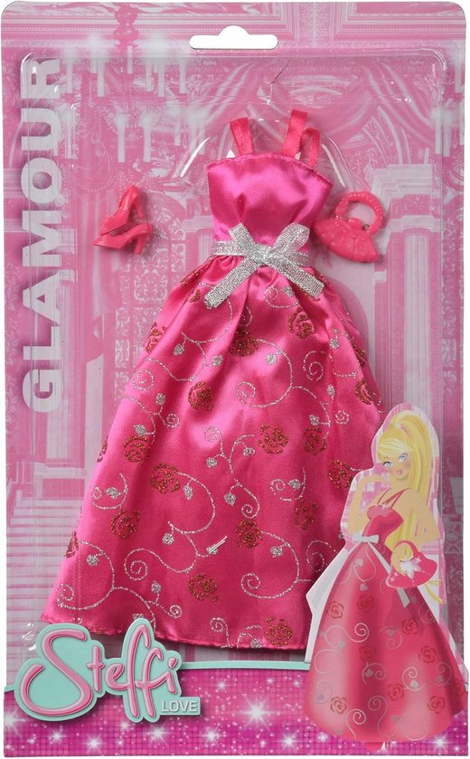 Poppenkledingset - Poppenjurk Glamour - Feestelijke Gelegenheden - Glinsterende Baljurk - 12 centimeter - Diverse kleuren — afbeelding 3