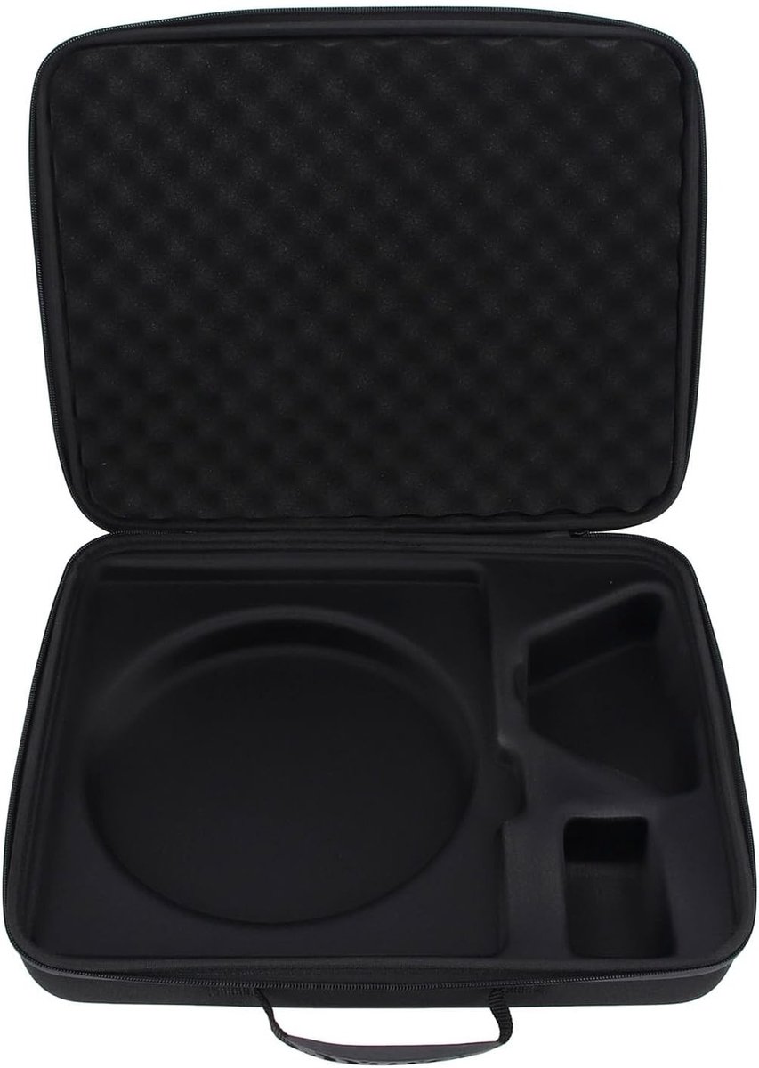 Duurzame EVA Schoudertas voor Mini Dish en Accessoires - Dubbel Laags, Schokbestendig en Draagbaar met Ruimte voor Stroomadapter en Kabels