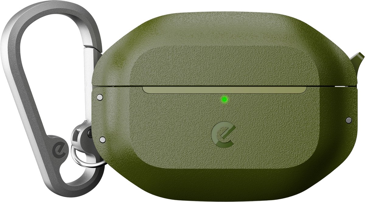 KeyBudz Element Hoesje AirPods Pro 3 – MIL-SPEC 810H Valtest Certificering – IONPURE 100 Antimicrobiële Bescherming – Qi-Draadloos Opladen Compatibel - Groen