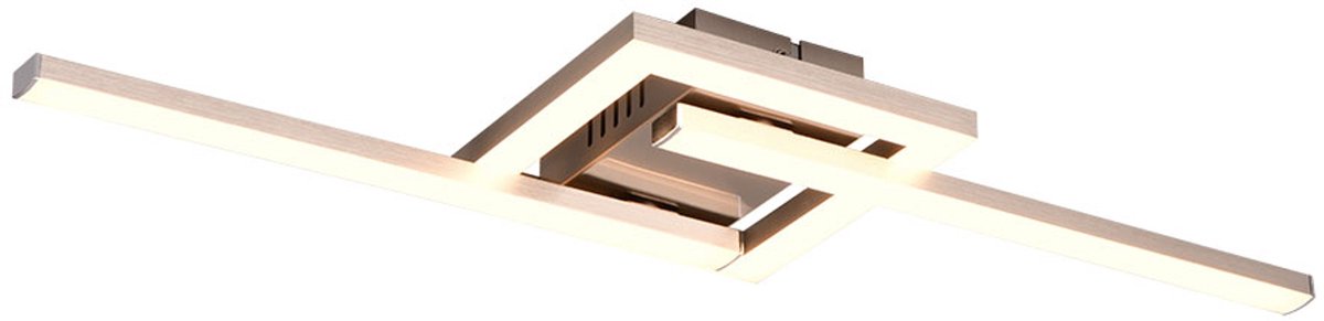 REALITY VIALE - Plafondlamp - Nikkel mat - incl. 1x SMD 17 W - Zwenkbaar