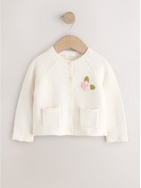 Next - Meisjes - Bloemenmeisje gelegenheidsvestje - Crème