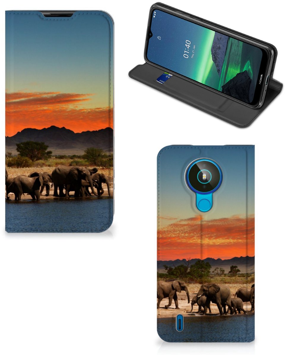 Nokia 1.4 Hoesje maken Olifanten