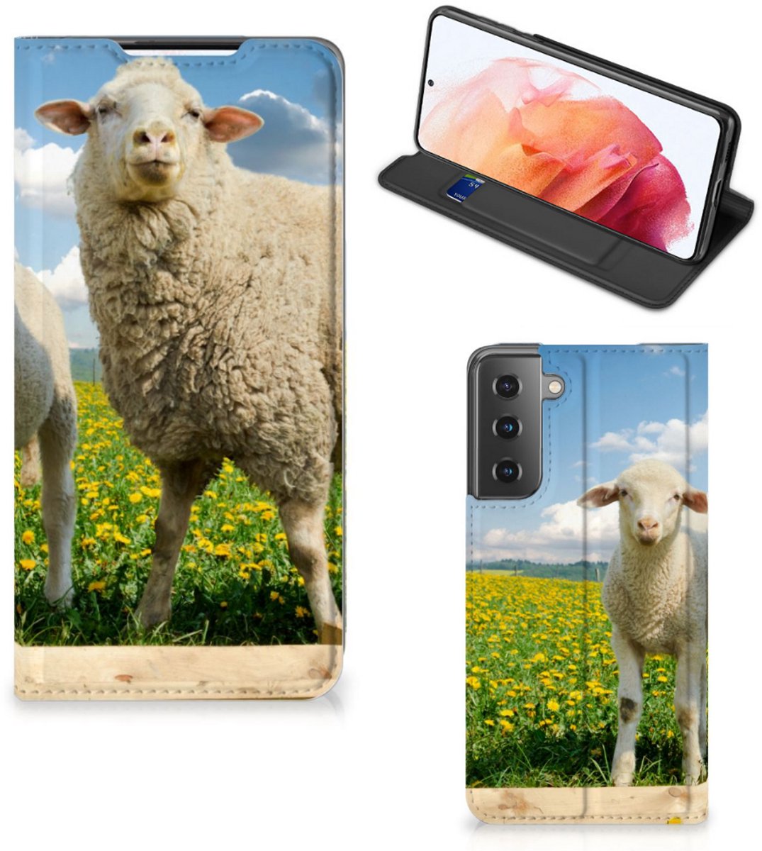 Samsung Galaxy S21 Hoesje maken Schaap en Lammetje