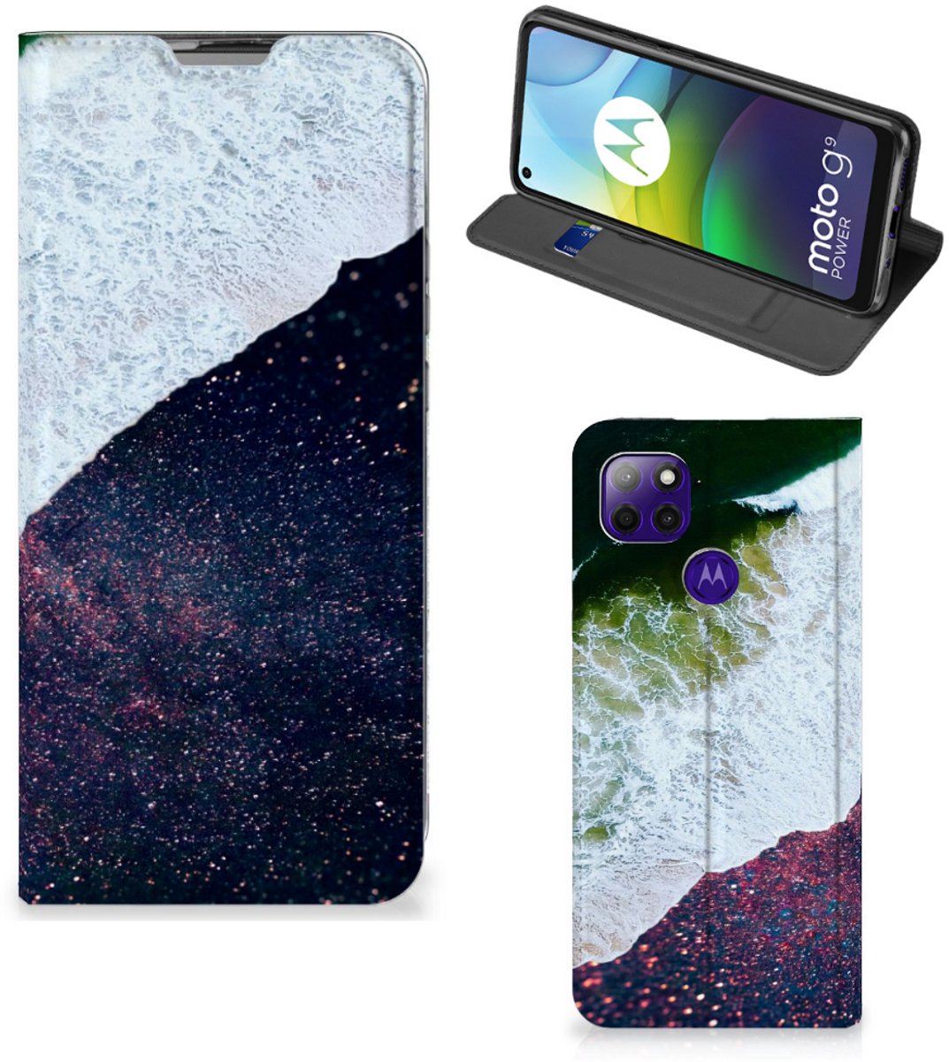 Motorola Moto G9 Power Stand Case Sea in Space