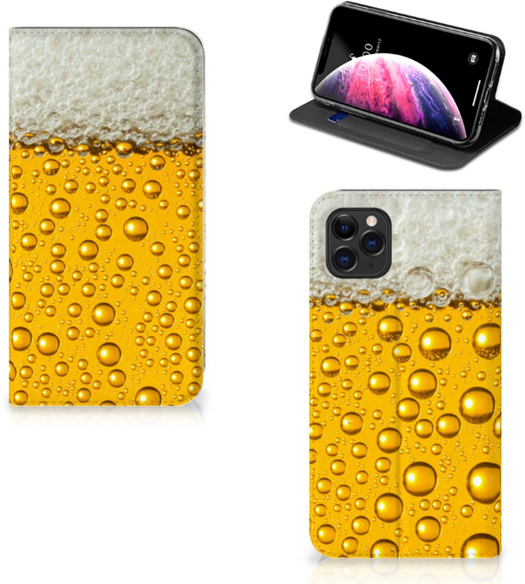 Standcase Hoesje voor Apple iPhone 11 Pro Max Flip Style Cover Bier