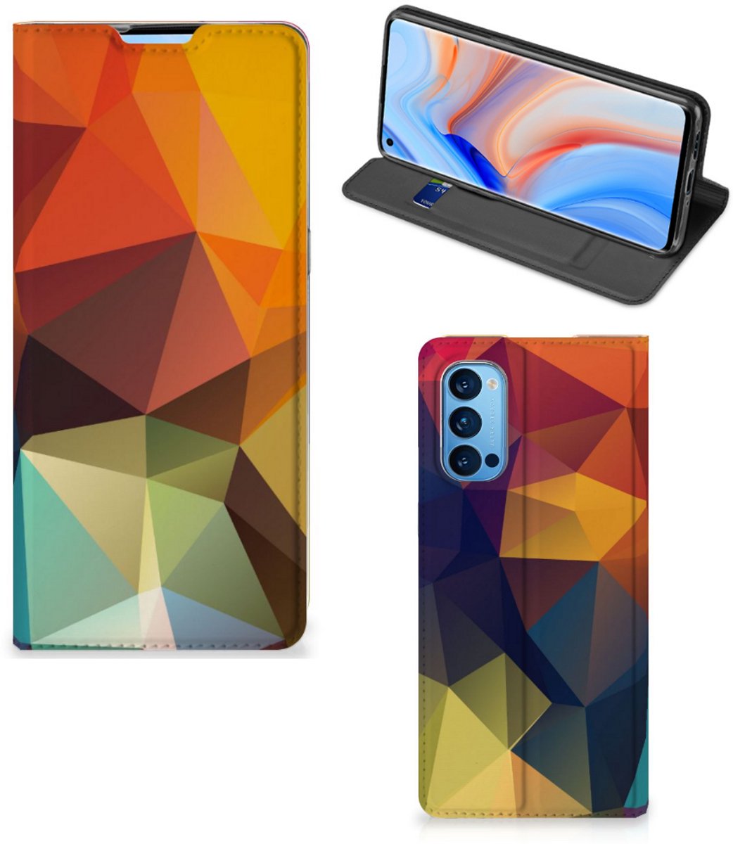 OPPO Reno4 Pro 5G Stand Case Polygon Color