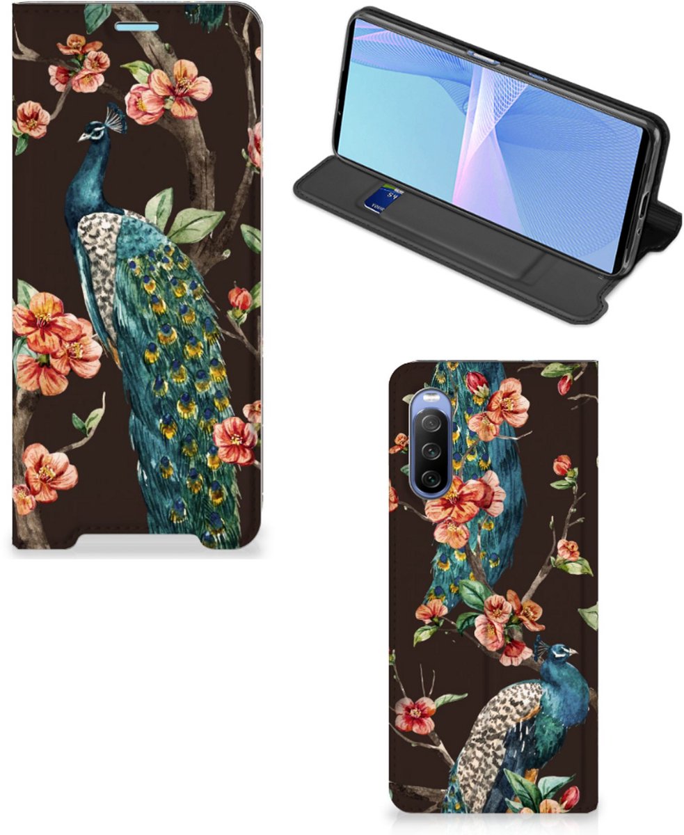 Sony Xperia 10 III Hoesje maken Pauw met Bloemen