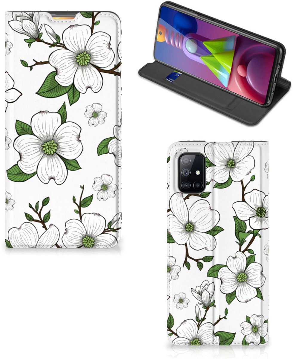 Samsung Galaxy M51 Smart Cover Dogwood Flowers