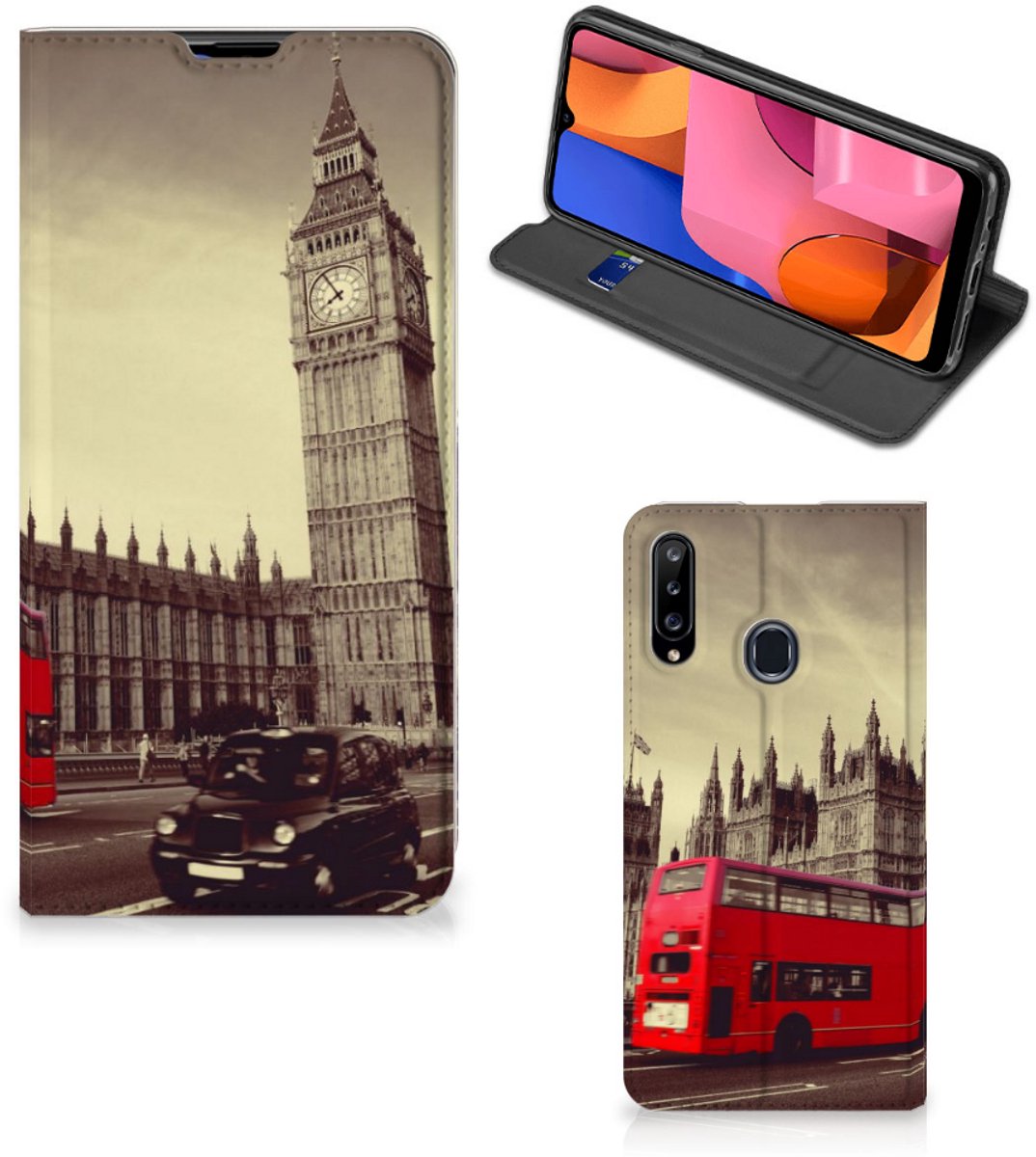 Samsung Galaxy A20s Book Cover Londen