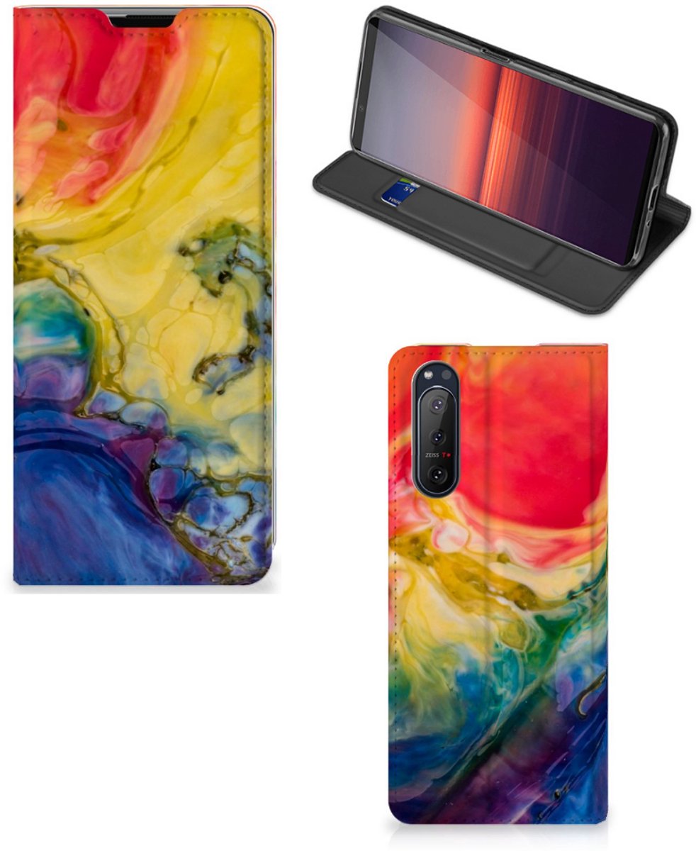 Bookcase Sony Xperia 5 II Watercolor Dark