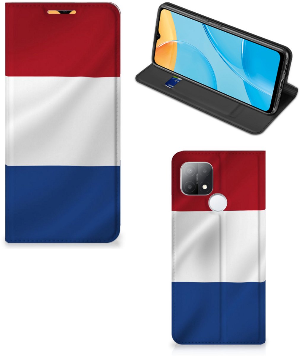 OPPO A15 Standcase Nederlandse Vlag