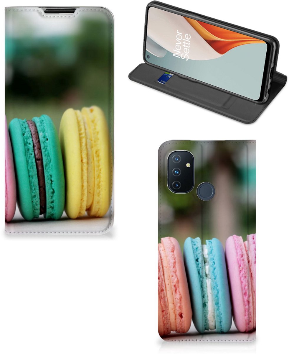 Book Case voor OnePlus Nord N100 Flip Style Cover Macarons