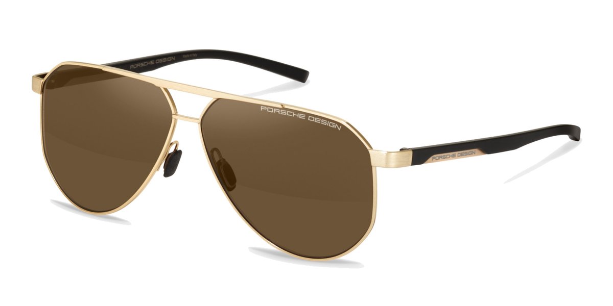 Porsche Design P8983 Gold/black 63/10/145 MAN Zonnebrillen