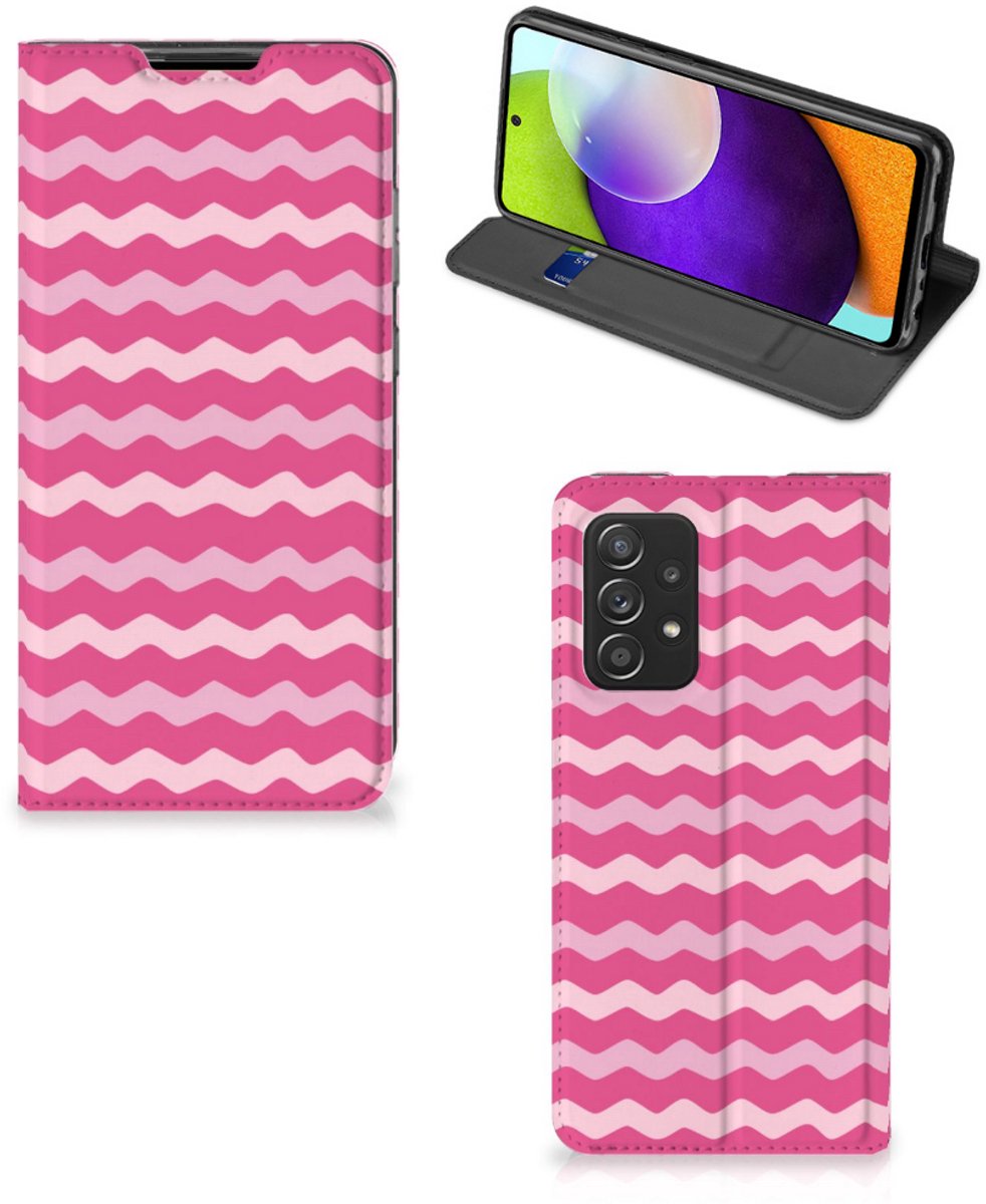Samsung Galaxy A52 Hoesje met Magneet Waves Pink