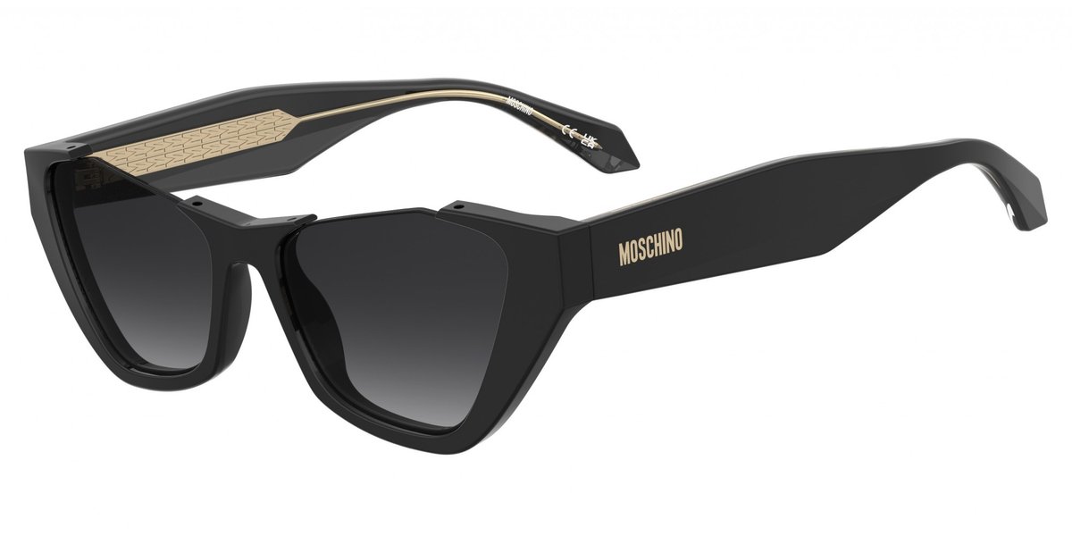 Moschino MOS197/S BLACK/DARK GREY SHADED 53/18/140 Damenbrillen Zonnebrillen