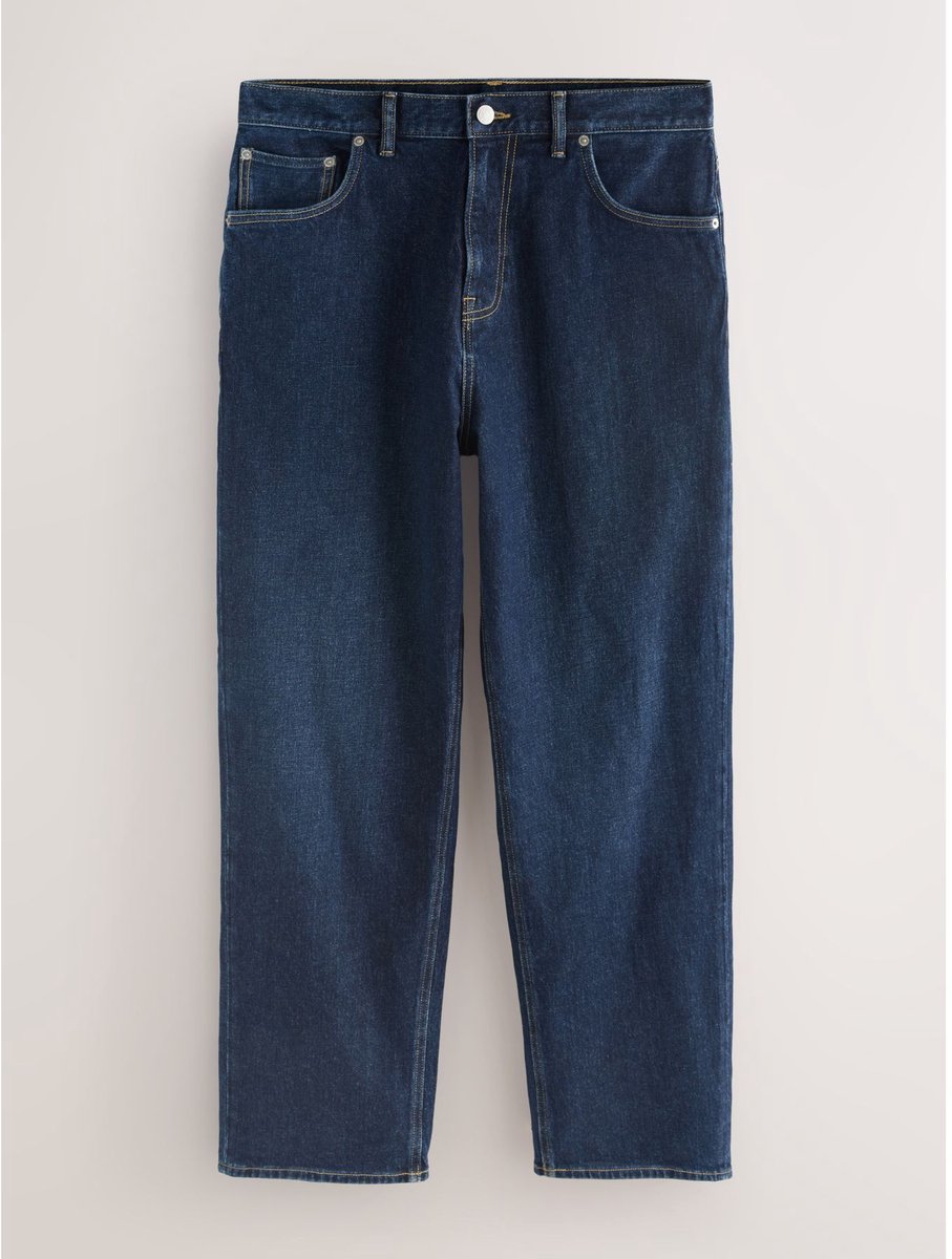 Next - Heren - Jeans met wijde pasvorm - Blauw