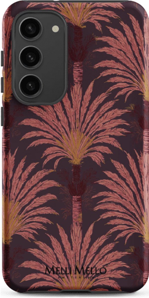 Melli Mello Telefoonhoesje Crimson Palm (Tough Case) - Samsung Galaxy S23 Plus