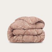 HappyBed Dekbed zonder overtrek 240x220 - Bedrukt dekbed zonder hoes - Hoesloos Dekbed met Print - Wasbaar - Lits Jumeaux - Sea of Lines