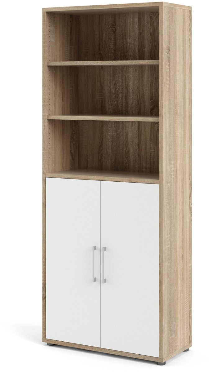 Giga Living Boekenkast Prima - Naturel - 90x220x45cm