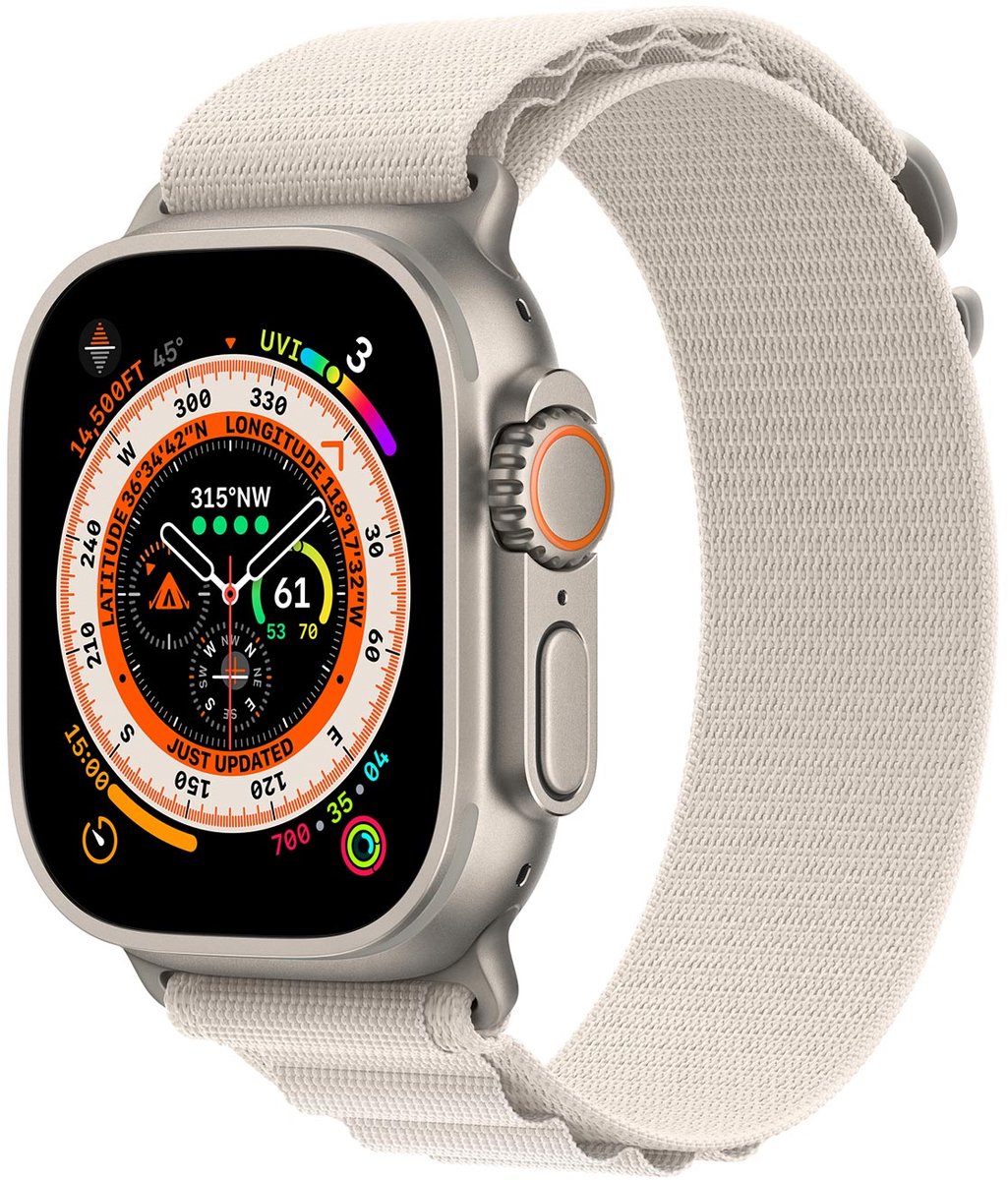 Apple Watch Ultra Alpine bandje - 49mm - Sterrenlicht - Large