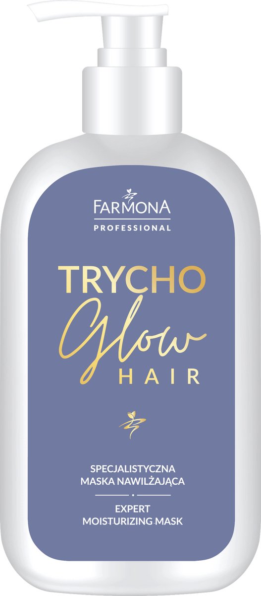 FARMONA Trycho Glow Hair - Hydraterend masker - Biotine, keratine, 375 ml