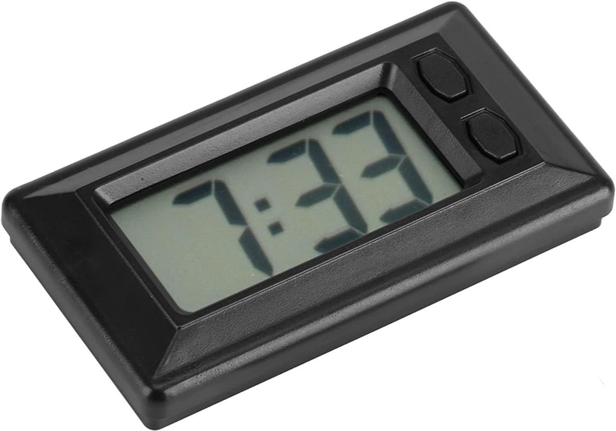 longziming -Mini Digitale Klok - Compacte LCD Timer - Waterdicht En Schokbestendig - Hoogwaardige Kunststof - Leesbaar Grote Cijfers - Ideaal Voor Examen En Kantoor - 1 Stuk