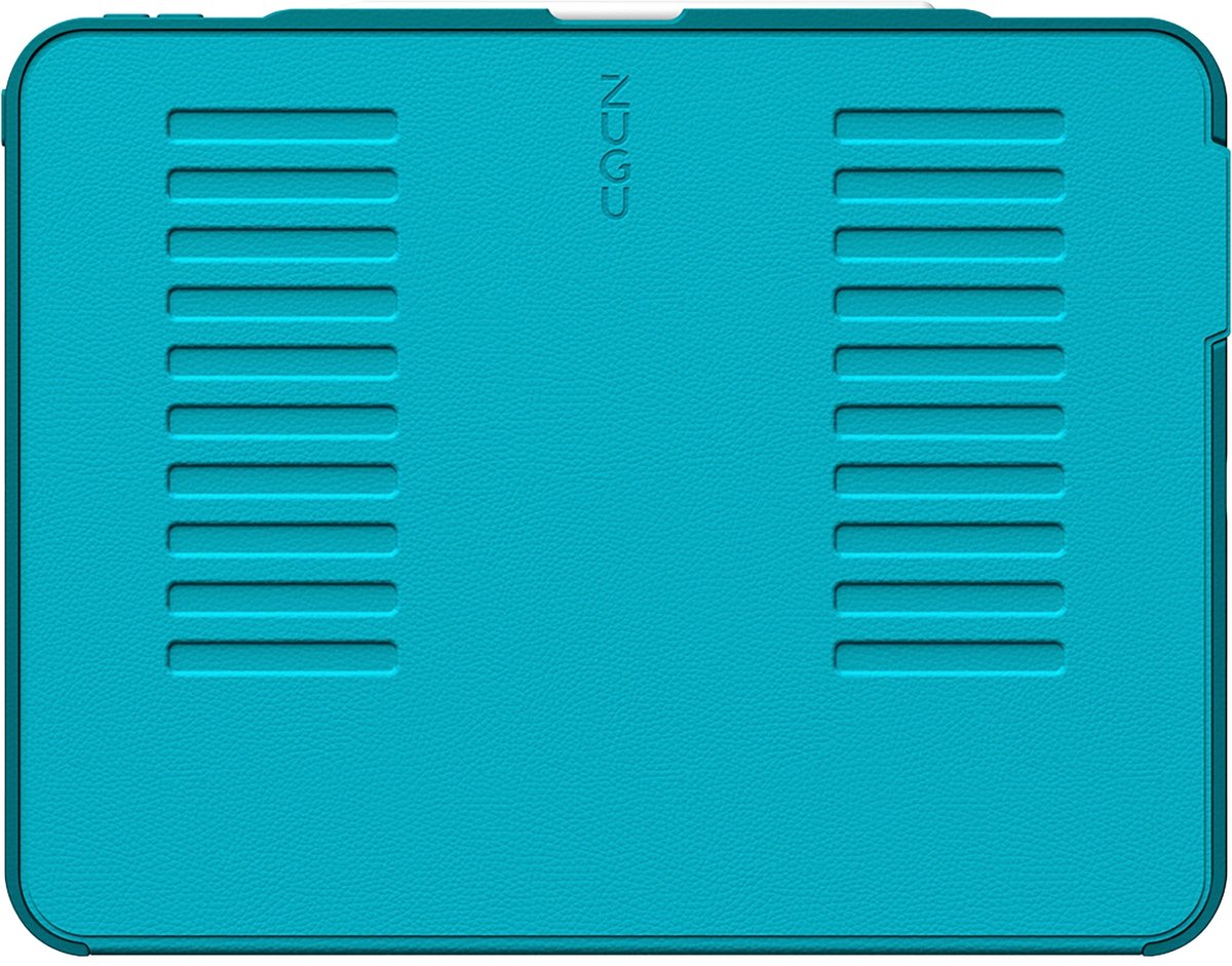 Zugu case Hoesje iPad Pro 13 (M4-M5) – Verstelbare Magnetische Standaard – Veilige Magnetische Houder – Robuuste Bumper en Stevige TPU + PC Behuizing - Blauw