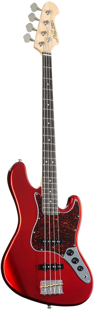 J & D JB-DLX Bass Candy Apple Red - Elektrische basgitaar