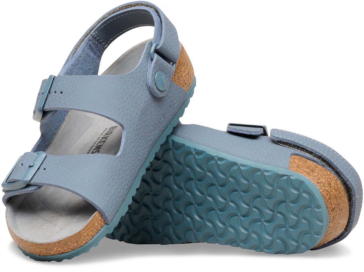 Birkenstock Milano Hl Kids Birko Flor Sandalen Fashion Wear Kinderen Grijs