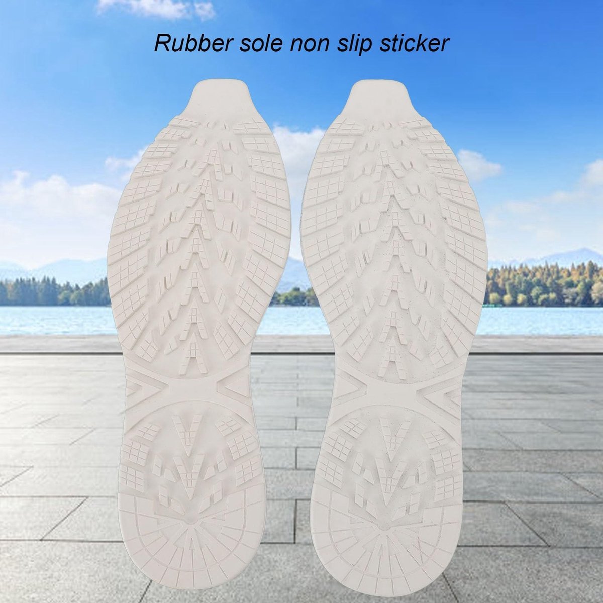 Allecto - Vervanging van Schoenzolen - Rubberen Antislip - Slijtvast en Stil - 32,2 x 11,5 cm - Geschikt voor Schoenreparatie - 1 paar