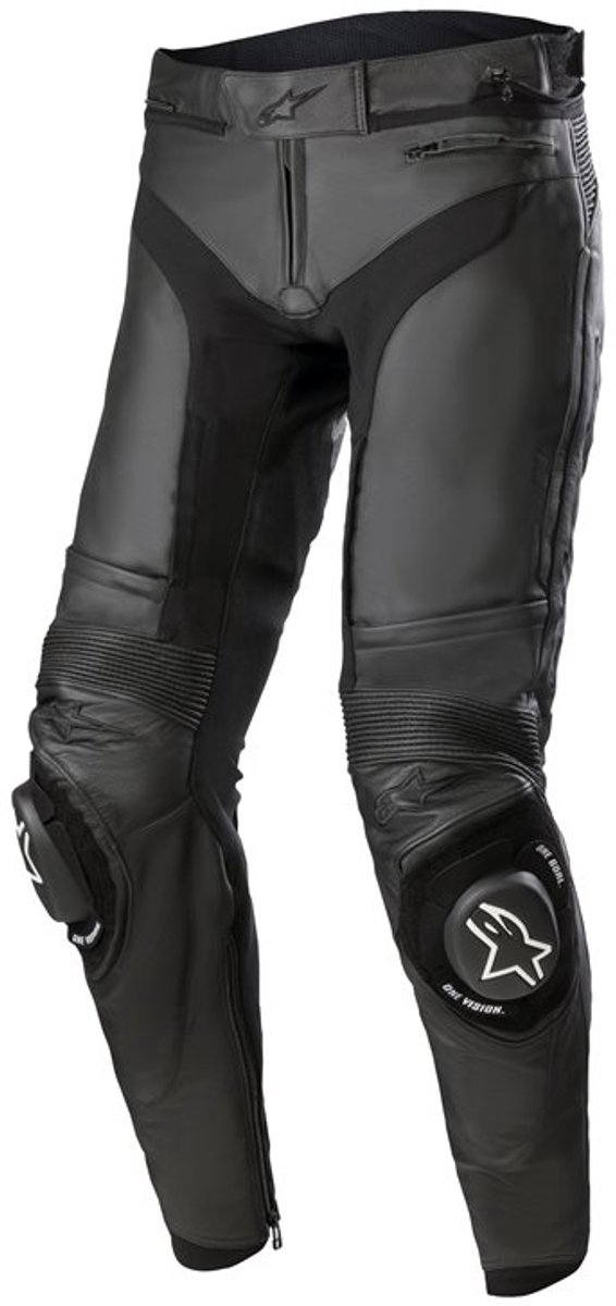 Alpinestars Missile V3 Leren Kort Zwart Zwart Motorbroek - Broek