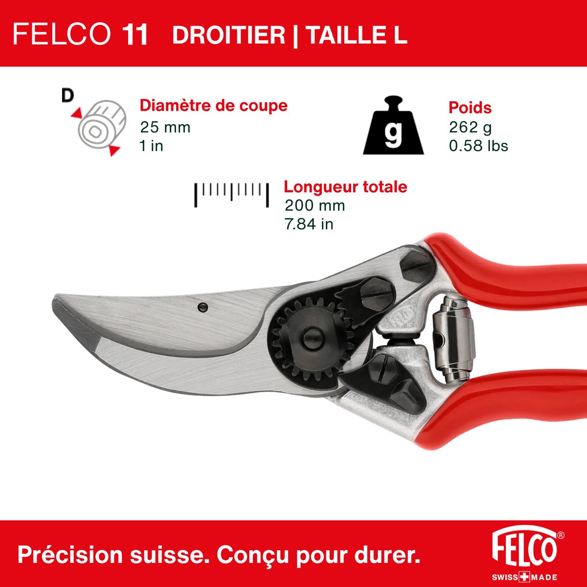 Felco 11 Sécateur - 25mm