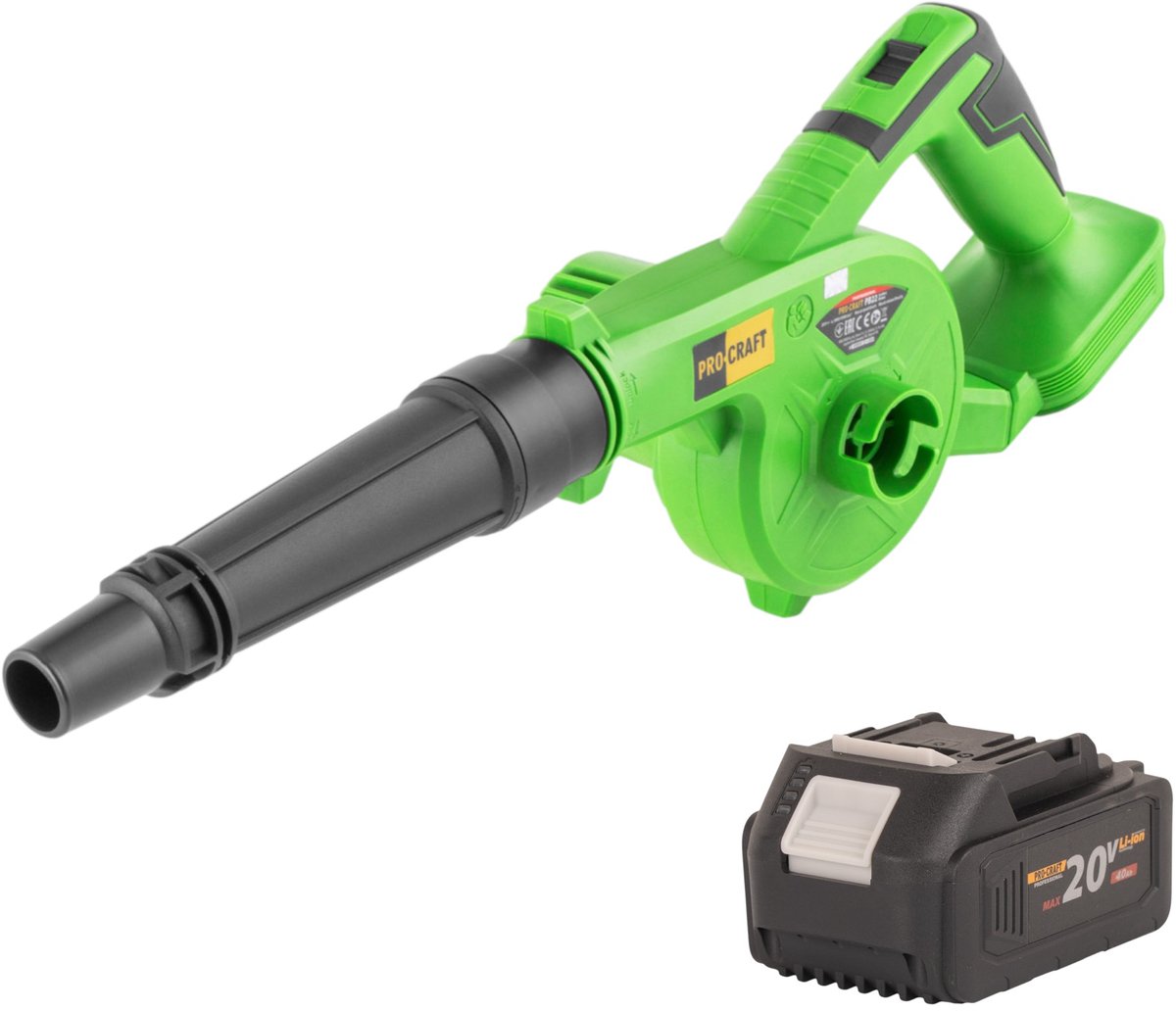 Procraft PB22bb accu bladblazer 20 V + 1x accu 4,0 Ah - zonder oplader