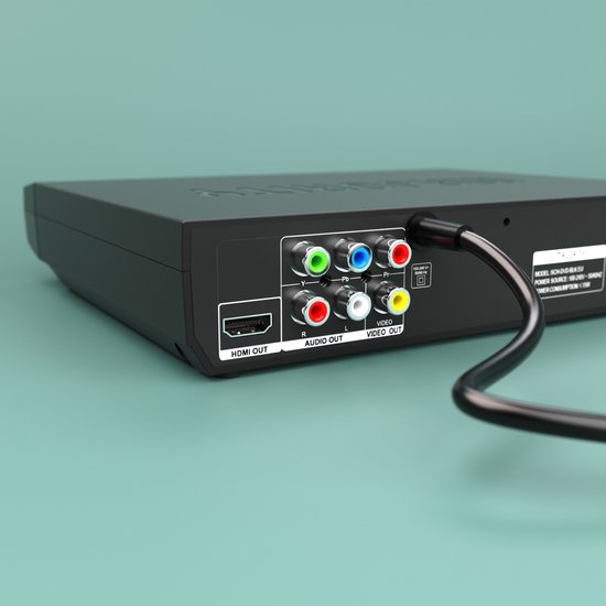 Majority DVD Speler - Compact - HDMI ARC/RCA Aansluiting - Afstandsbediening - Mono-LED - Zwart van Majority — afbeelding 3