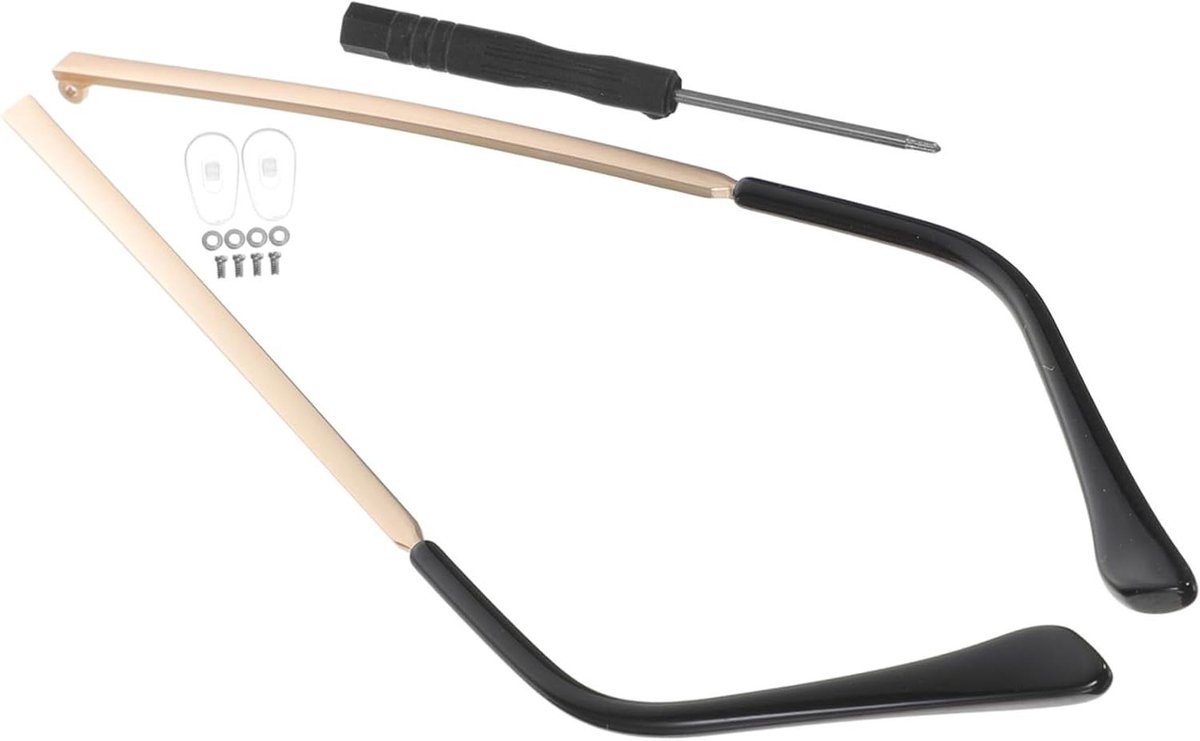 Brilpoten Vervanging - Montuur Armen - Bril Reparatie - Eenvoudige Installatie - 13.6 cm - Goud