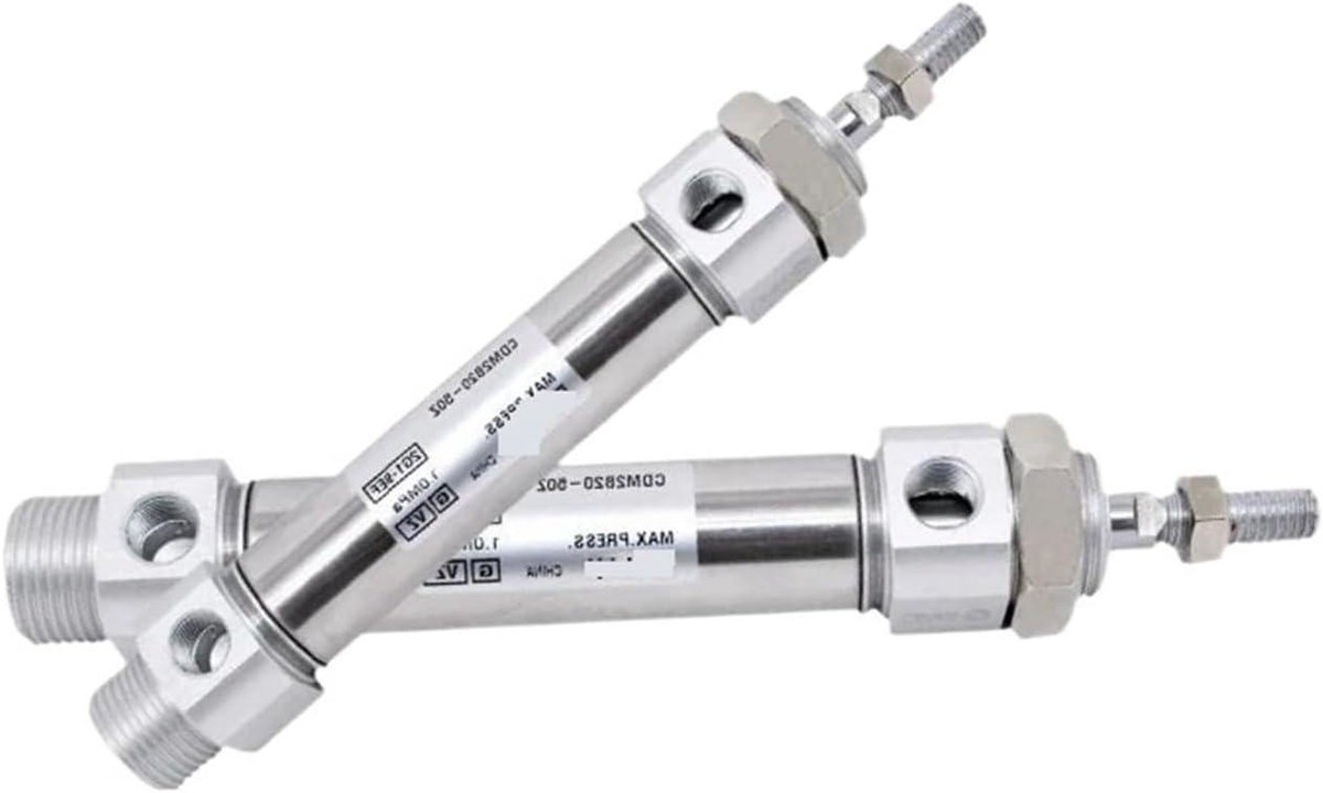 Mini Cilinder - Dubbelwerkend Pneumatisch - Industriële Automatisering - Ingebouwde Magneet - 20mm Boring - Standaard