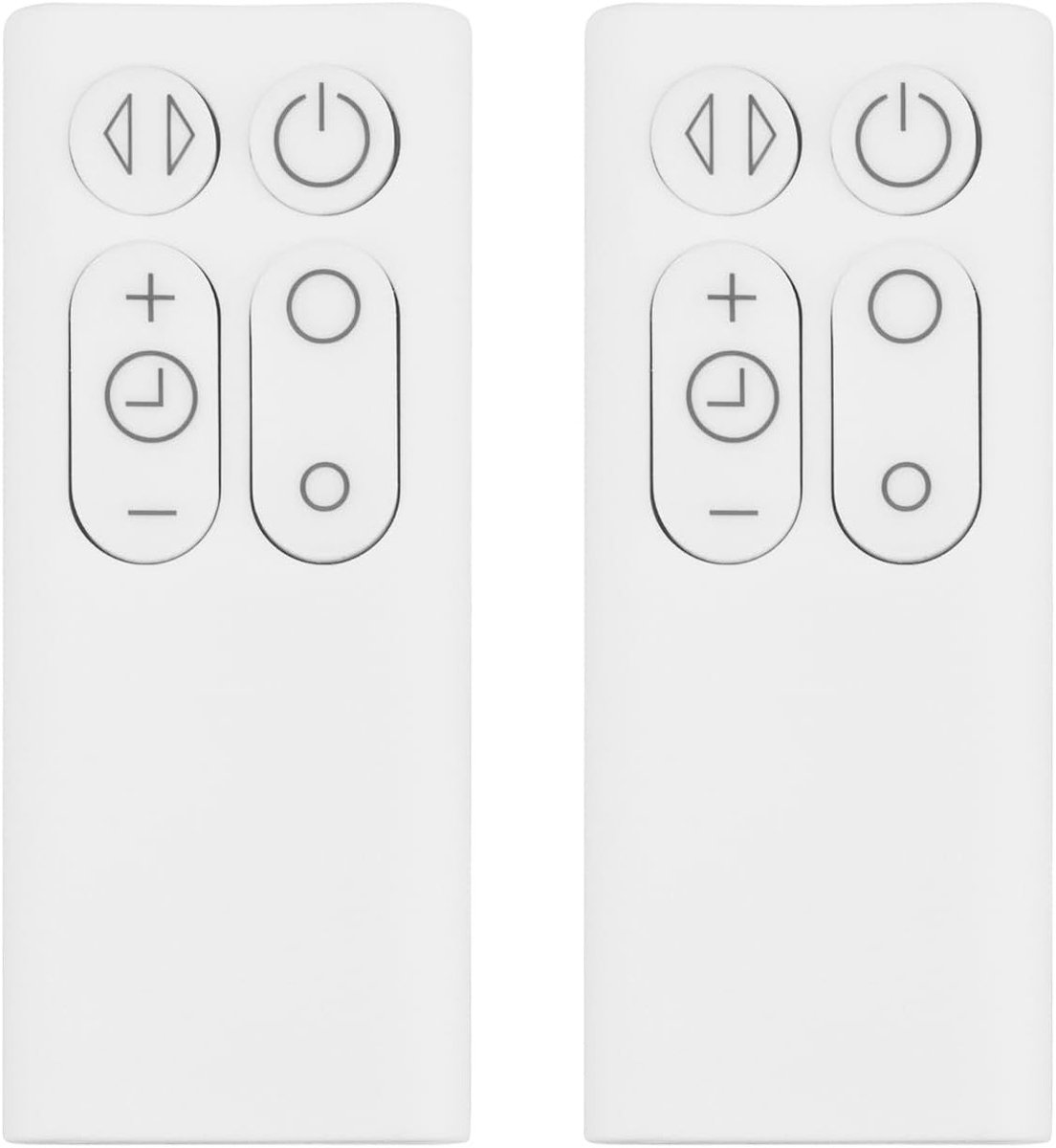 2 Stuks Afstandsbediening voor Ventilator - Compatibel met Dyson AM06 AM07 AM08 - Handzaam en Wit